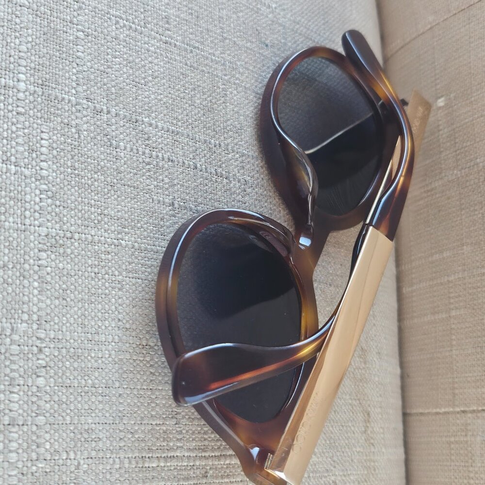 Jimmy Choo Ladies Vivy Havana Sunglasses Round Full Rim Shades - Picture 7 of 16